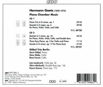 2CD Hermann Goetz: Piano - Chamber Music