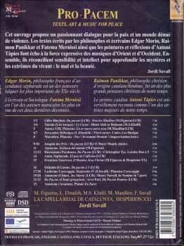 SACD Jordi Savall: Pro Pacem - Textes, Art Et Musiques Pour la Paix