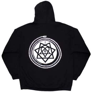 Marchandises HIM: Him Unisex Pullover Hoodie: Graphic (back Print) (x-large) XL