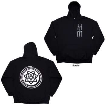 Marchandises HIM: Him Unisex Pullover Hoodie: Graphic (back Print) (x-large) XL