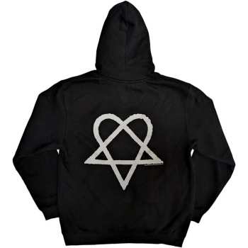 Marchandises HIM: Him Unisex Pullover Hoodie: Logo (back Print) (small) S