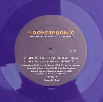 LP Hooverphonic: A New Stereophonic Sound Spectacular Remixes CLR | NUM