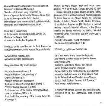 CD Horace Tapscott: Ancestral Echoes - The Covina Sessions, 1976