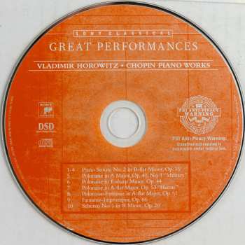 CD Frédéric Chopin: Polonaise / Scherzo No 1 / PolFantasie / Piano Sonata No.2 / Fantaisie-Impromptu / Military Polonaise