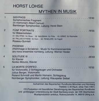 CD Horst Lohse: Mythen In Musik