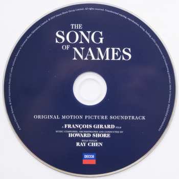 CD Howard Shore: The Song Of Names (Original Motion Picture Soundtrack)