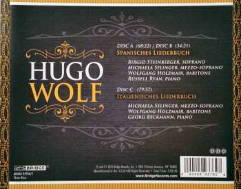 3CD Hugo Wolf: Spanisches Liederbuch / Italienisches Liederbuch