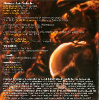 CD Human Artifacts: The Principles Of Sickness