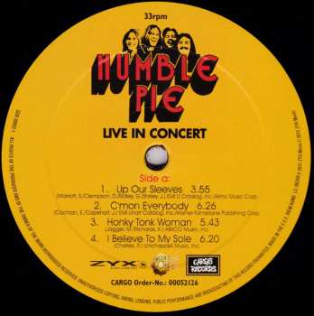 LP Humble Pie: Live In Concert