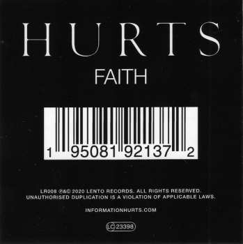 CD/3SP/Coffret Hurts: Faith DLX | CLR