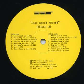 LP Hüsker Dü: Land Speed Record