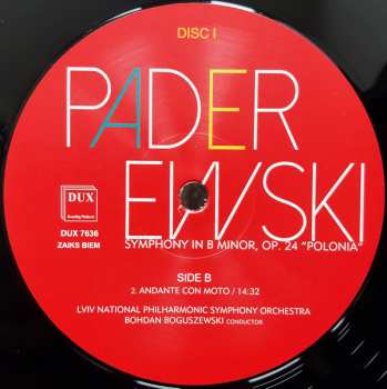 2LP نيسم جلال: Symphony In B Minor, Op. 24 "Polonia" LTD