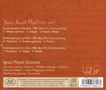 CD Ignaz Pleyel: Quintette Ben 271-273