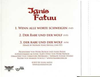 CD Ignis Fatuu: Wenn Alle Worte Schweigen
