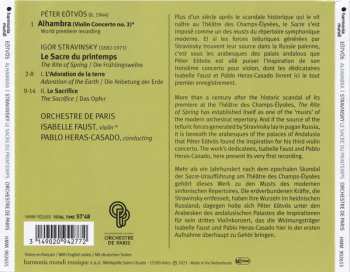 CD Igor Stravinsky: Le Sacre Du Printemps / 'Alhambra' Concerto