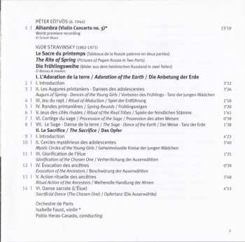 CD Igor Stravinsky: Le Sacre Du Printemps / 'Alhambra' Concerto