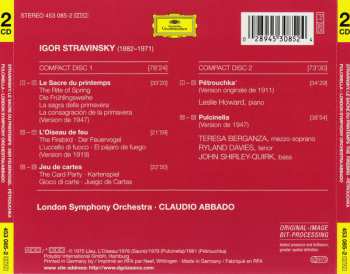 2CD Igor Stravinsky: Le Sacre Du Printemps · The Firebird · Pétrouchka · Pulcinella · Jeu De Cartes