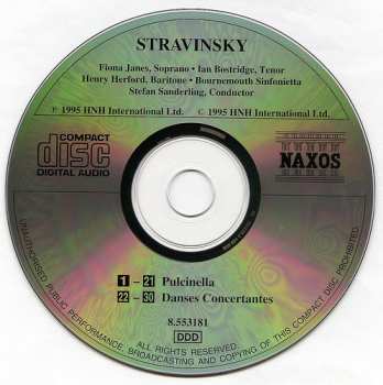 CD Igor Stravinsky: Pulcinella - Danses Concertantes