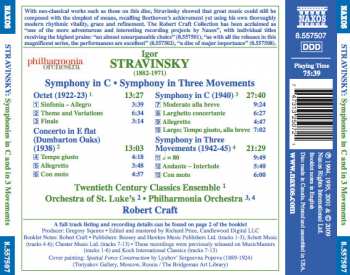 CD Igor Stravinsky: Symphony In C / Symphony In Three Movements / Octet For Winds / Dumbarton Oaks Concerto