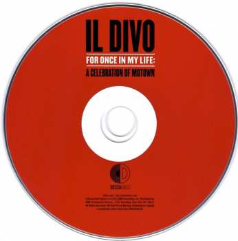 CD Il Divo: For Once In My Life: A Celebration Of Motown