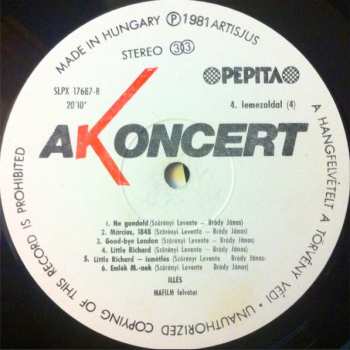 2LP Fonográf: A Koncert