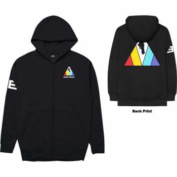 Marchandises Imagine Dragons: Imagine Dragons Unisex Zipped Hoodie: Triangle (back Print) (x-small) XS