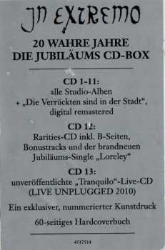 13CD/Coffret In Extremo: 20 Wahre Jahre (Ltd. CD Collection 1995-2015) LTD | NUM
