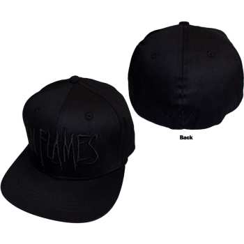 Marchandises In Flames: In Flames Unisex Snapback Cap: Black Logo (black) (back Print)