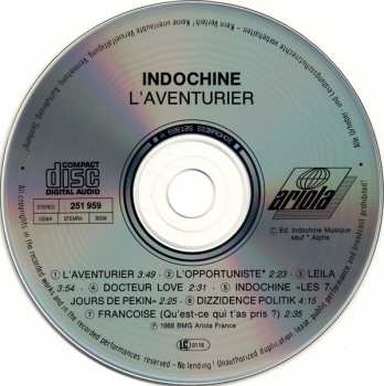CD Indochine: L'Aventurier