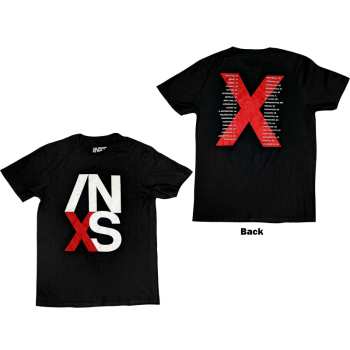 Marchandises INXS: Inxs Unisex T-shirt: Us Tour (back Print) (small) S