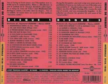 2CD Irène De Trébert: Mademoiselle Swing - Intégrale 1938 - 1946