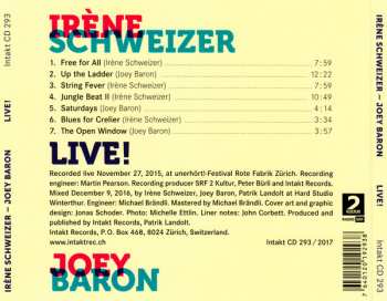 CD Irene Schweizer: Live!