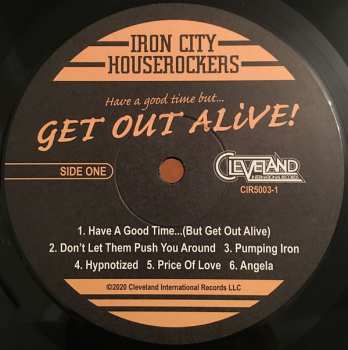 LP Iron City Houserockers: Have A Good Time (But Get Out Alive)