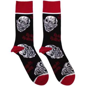 Marchandises Iron Maiden: Iron Maiden Unisex Ankle Socks: Eddie Skulls (black) (uk Size 4 - 7) 36 - 42