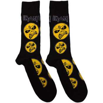 Marchandises Iron Maiden: Iron Maiden Unisex Ankle Socks: Piece Of Mind (black) (uk Size 4 - 7) 36 - 42