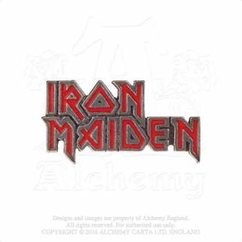 Merch Iron Maiden: Plaque Enamelled Logo Iron Maiden