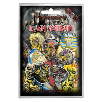 Merch Iron Maiden: Set de râpes Early Albums