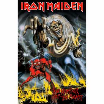 Merch Iron Maiden: Poster textile Number Of The Beast