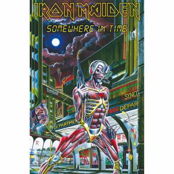 Merch Iron Maiden: Poster textile Somewhere In Time