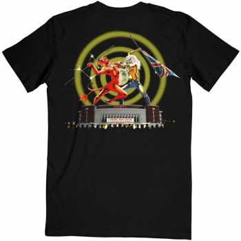 Marchandises Iron Maiden: Iron Maiden Unisex T-shirt: Beast Over Hammersmith Eddie & Devil (back Print) (small) S