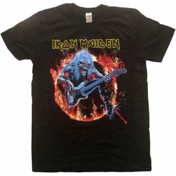 Merch Iron Maiden: T-shirt Fear Live Flames 