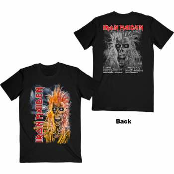 Marchandises Iron Maiden: Tričko First Album Track List V.3.  S