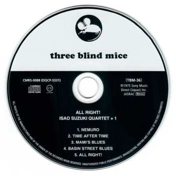 CD Isao Suzuki Quartet: All Right!