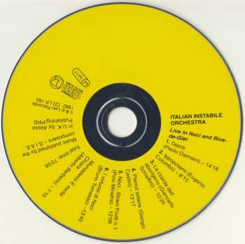 CD Italian Instabile Orchestra: Live In Noci And Rive De Gier