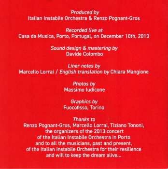 CD Italian Instabile Orchestra: Plays Ellington