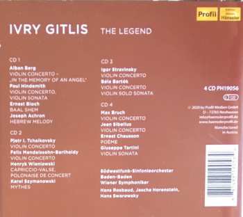 4CD/Coffret Ivry Gitlis: The Legend