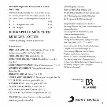 2CD Johann Sebastian Bach: Brandenburgische Konzerte  1 - 6