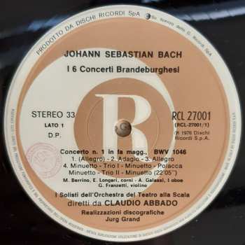 2LP/Coffret Johann Sebastian Bach: I 6 Concerti Brandeburghesi