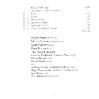 CD Johann Sebastian Bach: Lutheran Masses, Volume Two