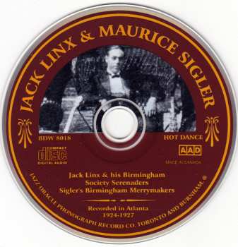 CD Jack Linx: Recorded In Atlanta 1924–1927